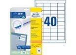 AVERY Zweckform Universal-Etiketten 4780, ultragrip, 48,5 x 25,4 mm, 1000 + 200 Stück