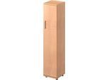 Schäfer Shop Genius Flügeltürenschrank TETRIS WOOD, 5 OH, B 400 x T 421 x H 1910 mm, Höhe inkl. Gleiter, Tür rechts