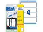 Avery Zweckform L6061, ultragrip, 25 Ordner-Etiketten, 59 x 192 mm