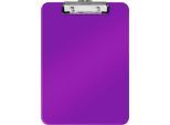 LEITZ® Klemmbrett WOW 3971, DIN A4, Polystyrol, mit Aufhängeöse, violett