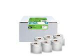 Versandetiketten Dymo® 2177565, extra groß, 102 x 210 mm, für Internetmarken, permanenthaftend, Papier, weiß, 6 Rollen mit jeweils 140 Stück