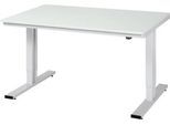 Arbeitstisch Serie adlatus 300, Melamin-Platte, B 1500 x T 1000 x H 720 - 1120 mm
