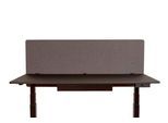 Schreibtisch-Trennwand Luxor, für Plattenstärke bis 40 mm, Klammerbefestigung, B 1600 x T 20 x H 600 mm, ca. 9 kg, recycelte Materialien, schiefergrau
