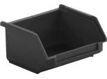 Sichtlagerkasten LF 110, ESD-leitfähig, schwarz, Außenmaße L 92 x B 102 x H 51 mm, Inhalt 0,3 L