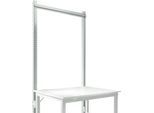 Aufbauportal, Grundtisch STANDARD Arbeitstisch-/Werkbanksystem UNIVERSAL/PROFI, 1250 mm, lichtgrau