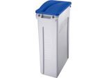Rubbermaid Deckel Slim Jim für Papiereinwurf, 518 x 287 x 71 mm, Polypropylen, blau