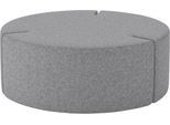 Nowy Styl Sitzpouf Tri.Ply L, modular, Blazer-Stoff, ø 115 cm, grau