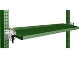 Manuflex Neigbare Ablagekonsole, für Reihe Universal oder Profi, Nutztiefe 195 mm, für Tischbreite 1500 mm, resedagrün