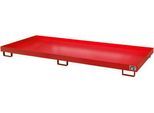 Regalwanne Typ RW/RW 3300-1, ohne Gitterrost, rot RAL3000