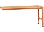 Manuflex Ansatztisch UNIVERSAL Standard, Tischplatte Multiplex, 2000x1000, rotorange