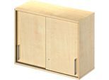 Schäfer Shop Genius Aufsatz-Schiebetürenschrank TETRIS WOOD, 2 OH, B 1000 mm, Höhe inkl. Gleiter, Ahorn-Dekor