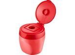 Dosenspitzer Stabilo woody 3 in 1, für Links- und Rechtshänder, austauschbare Klingen, H 62 mm, rot