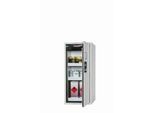 Sicherheitsschrank Typ 90 asecos S-CLASSIC-90, Flügeltür mit Türfeststellanlage, Anschlag rechts, Front Lichtgrau, B 596 x T 616 x H 1298 mm