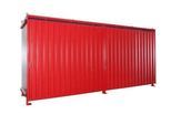 Regalcontainer BAUER CEN 59-2, Stahl, Schiebetor, B 6255 x T 1550 x H 2980 mm, rot