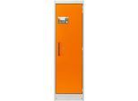 Cemo Sicherheitsschrank Typ 90 PROline 6/20, selbstschließende Türen, Anschlag rechts, B 635 x T 600 x H 1950 mm, 33 Liter, grau/orange