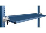 Manuflex Neigbare Ablagekonsole, für Reihe Universal oder Profi, Nutztiefe 345 mm, für Tischbreite 1500 mm, brillantblau