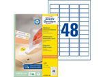 Avery Zweckform Universal-Etiketten, 4800 Etiketten, 45,7 x 21,2 mm