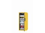 Sicherheitsschrank Typ 90 asecos S-CLASSIC-90, Flügeltür, Anschlag rechts, Front Sicherheitsgelb, B 596 x T 616 x H 1298 mm