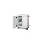 Laptopwagen mit Ladefunktion, 2-Punkt-Verriegelung, Feststellbremse, 16 Fächer, B 920 x T 500 x H 1060, lichtgrau