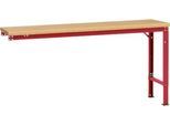 Manuflex Ansatztisch UNIVERSAL Spezial, 1750 x 800 mm, Multiplex natur, rubinrot