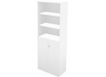 Schäfer Shop Genius Regal-Schrank-Kombination TETRIS WALL, 6 Ordnerhöhen, B 800 x T 440 x H 2250 mm, weiß