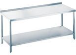 Arbeitstisch aus Edelstahl mit Bodenablage, 850 x 700 x 1400 mm
