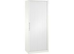 Rollladenschrank ASISTO C 3000, 5 Ordnerhöhen, B 800 mm, weiß/weiß