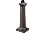 Rubbermaid Standascher GroundsKeeper Tuscan, mit Edelstahl-Ausdrückfläche und Inneneimer, Ø 330 x H 974 mm, 4,4 l, Kunststoff, schwarz