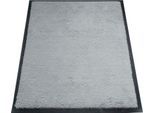 Schmutzfangmatte miltex Eazycare Style, eckig, antistatisch, UV-beständig, waschbar, High-Twist-Nylon & Niltrilgummi, 600 x 850 mm, verkehrsgrau
