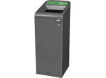 Recyclingstation Rubbermaid Configure, für Glas, 57 l, Magnetverbindung, B 495 x T 367 x H 975 mm, grün