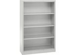 Schäfer Shop Select Regalschrank MS, 4 OH, B 950 x T 400 x H 1584 mm, Stahlblech, weißaluminium