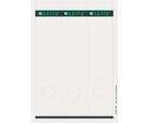 LEITZ® Rückenschilder lang, PC-beschriftbar, Rückenbreite 80 mm, selbstklebend 75 St., hellgrau