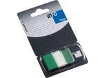 Haftnotizen INFO FLAGS, Z-Faltung, beschreibbar, selbstklebend, ablösbar, lösungsmittelfrei, 50 Blatt mit Spender, B 43 x H 25 mm, grün-transparent