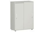 Schiebetürenschrank PALENQUE, 3 OH, B 800 x T 400 x H 1104 mm, lichtgrau