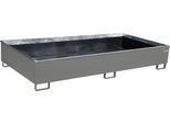 Bauer Regalwanne RW 2700-3 PE, mit PE-Einsatz, L 2665 x B 1315 x H 440 mm, mausgrau RAL 7005