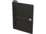 Oxford Office-Collegeblock, DIN A4+, 70 Blatt liniert, 5er Pack, schwarz
