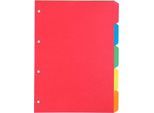 Kartonregister Schäfer Shop Select, 5er Pack, 4-fach Lochung, 160 g/qm Recyclingkarton, 5-teilig