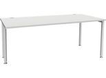 Schäfer Shop Genius Schreibtisch MODENA FLEX, Breite 1800 mm, einseitig verkürzt,
