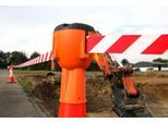 Leitkegelaufsatz Allroundline ALCT-O, für Leitkegel ab mind. H 750 mm, Gurtauszugslänge bis 9 m, H 250 x B 125 mm, Kunststoff, Gurtband rot/weiß