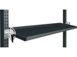 Manuflex Neigbare Ablagekonsole, für Reihe Universal oder Profi, Nutztiefe 345 mm, für Tischbreite 1500 mm, anthrazit