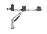 Triple-Monitorarm NOVUS Clu Plus X3 C, 1,5-4,5 kg je Arm, dreh-/schwenk-/höhenverstellbar, VESA, weiß