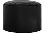 Hocker DotCom scuba®, für Sitzsack Swing, abwaschbar, Innenseite PVC-beschichtet, schwarz