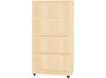 Schäfer Shop Select Regal LOGIN, 4 Ordnerhöhen, B 800 x T 420 x H 1514 mm, Ahorn Dekor