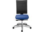 Schäfer Shop Select Bürostuhl SSI Proline S3+, Synchronmechanik, ohne Armlehnen, 3D-Netz-Rückenlehne, 3D-Sitzgelenk, blau/schwarz