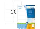 Herma Premium-Adressetiketten Nr. 4667 auf DIN A4-Blättern, 1000 Etiketten, 100 Bogen
