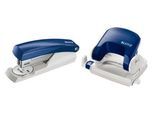 LEITZ® Locher-Tacker-Set, Bürolocher 5038 + Heftgerät 5501, blau