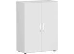 Flügeltürenschrank PALENQUE, 3 Ordnerhöhen, B 800 x T 420 x H 1104 mm, lichtgrau