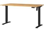 Schreibtisch Profi 2.0, elektrisch höhenverstellbar, B 1400 x T 800 x H 710 - 1190 mm, Grandson-Eiche/schwarz
