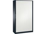 Rollladenschrank ASISTO C 3000, 5 Ordnerhöhen, mit Akustik-Rollladen, 1200 mm Breite,