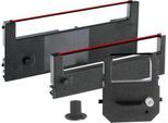 Farbbandkassette für Zeiterfassungsgeräte, schwarz/rot